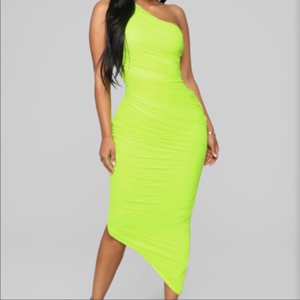 Fashion Nova One-shoulder Dress